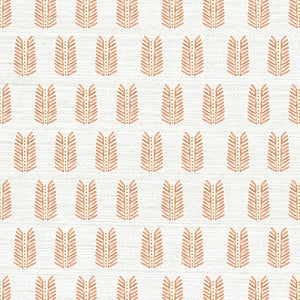Leaf Peach Grasscloth Wallpaper