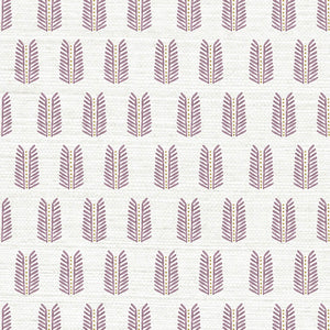 Leaf Petunia Grasscloth Wallpaper