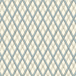 Little Lattice Blue Fabric