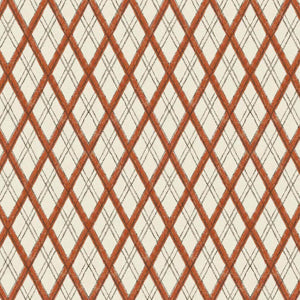 Little Lattice Burnt Orange Wallpaper
