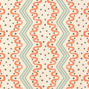Madame Ziggle Blue & Orange Fabric