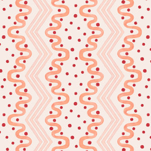 Madame Ziggle Pink & Coral Wallpaper