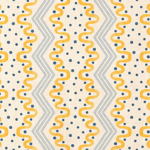 Madame Ziggle Yellow & Blue Fabric