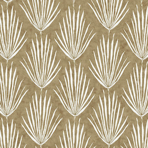 Palm Parade Relief Burlap Grasscloth Wallpaper