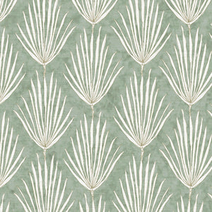 Palm Parade Relief Mineral Grasscloth Wallpaper