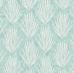 Palm Parade Relief Rainwashed Grasscloth Wallpaper