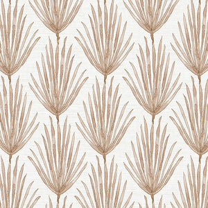 Palm Parade Rouge Grasscloth Wallpaper