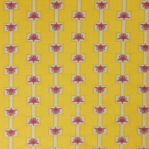 Palmetto Royal Yellow Fabric