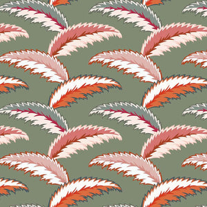 Persian Palm Sage Green Wallpaper