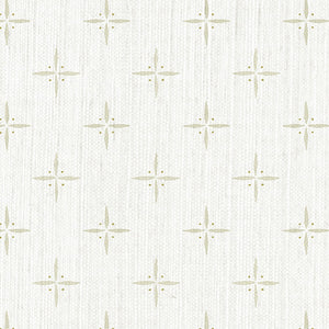 Petite Cross + Dot Bone Grasscloth Wallpaper