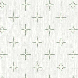 Petite Cross + Dot Mineral Grasscloth Wallpaper