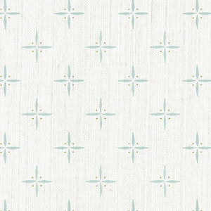 Petite Cross + Dot Rainwashed Grasscloth Wallpaper