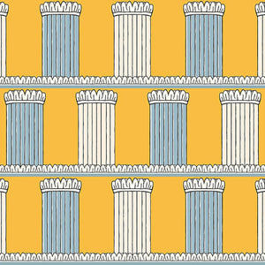 Pillars Yellow Wallpaper