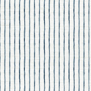 Relaxed Ripple Indigo Grasscloth Wallpaper