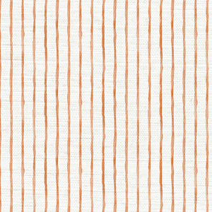 Relaxed Ripple Peach Grasscloth Wallpaper