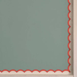 Scallops Coral Wallpaper Border