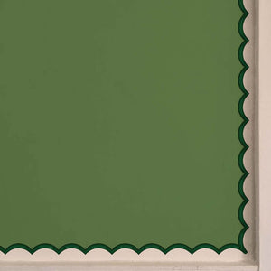 Scallops Emerald Wallpaper Border