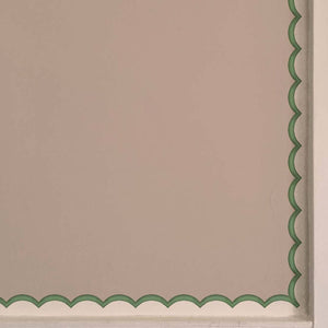 Scallops Green Wallpaper Border