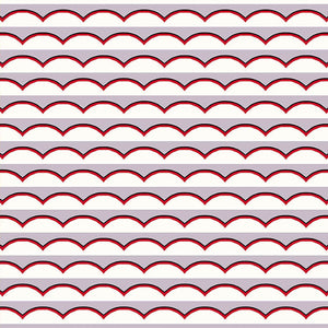 Scallops Lilac Wallpaper
