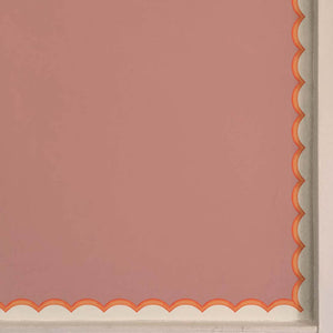 Scallops Orange Wallpaper Border