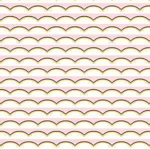 Scallops Pink Wallpaper