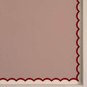 Scallops Red Wallpaper Border