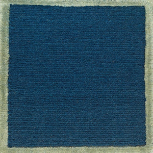 Soumak Border Square Bluebell Rug