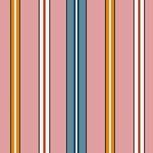 Sporty Stripes Pink Wallpaper