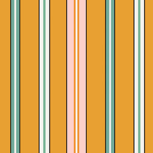 Sporty Stripes Saffron Wallpaper