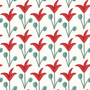 Spring Rhythm Red Wallpaper