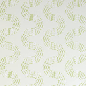 Squiggle Dot Moss Wallpaper