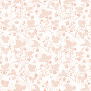 Strawberries Blush Wallpaper