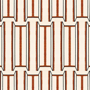 Tangier White & Brown Wallpaper