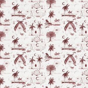 Toile Cabernet Wallpaper