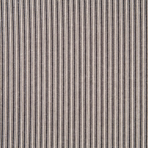 Traditional Ticking Black Fabric