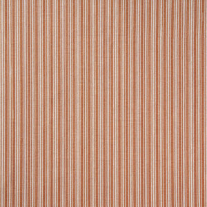 Traditional Ticking Orange Fabric
