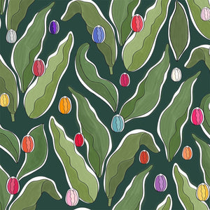 Tulip Festival Green Wallpaper