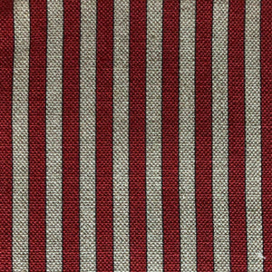 Tuscan Stripes Mocha Red Fabric
