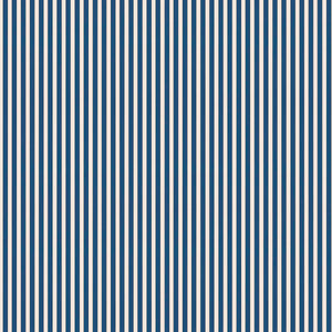 Tuscan Stripes Navy Blue & Oatmeal Wallpaper