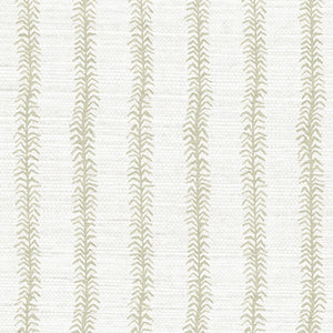Viney Stripe Bone Grasscloth Wallpaper
