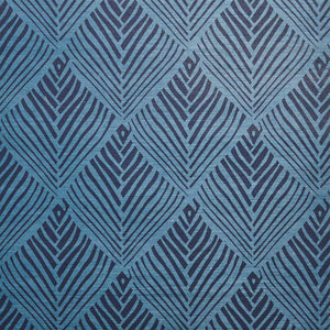 Bahia Midnight/Blue Grasscloth Wallpaper