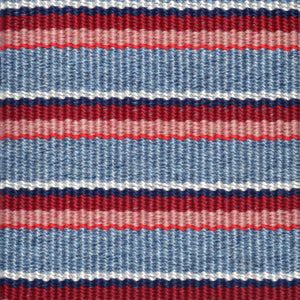 Indoor Outdoor Stripe Sterling Blue Rug