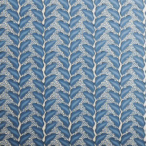 Cassis Prussian Blue/Natural Grasscloth Wallpaper