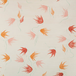 Eden Multi on Sisal Grasscloth Wallpaper