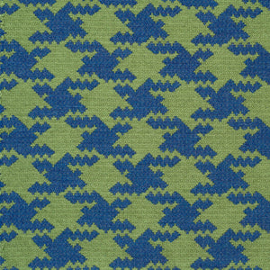 Houndstooth Denim Fern Fabric