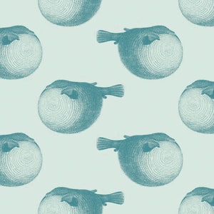 Mr. Blow Blue Lagoon Wallpaper