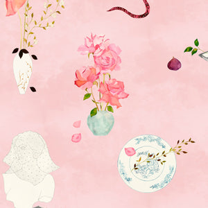 Natura Morta Goldwyn Pink Wallpaper