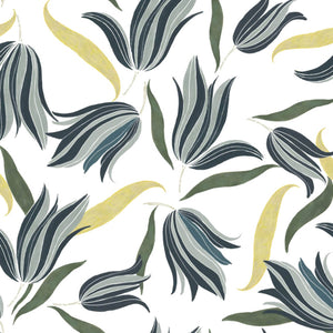 Secret Garden Blue Velvet Wallpaper