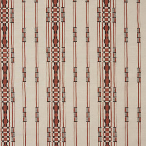Staccato Stripe Brick Fabric