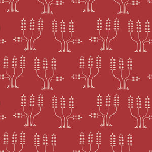 Topanga Salt on Crimson Wallpaper